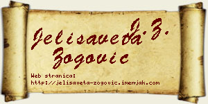 Jelisaveta Zogović vizit kartica